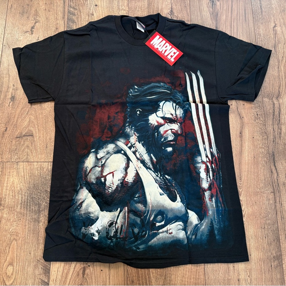 NOS Marvel 2011 Wolverine Logan Comics Deadstock Rare T-shirt Size M